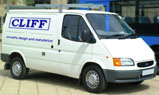 Cliff delivery van