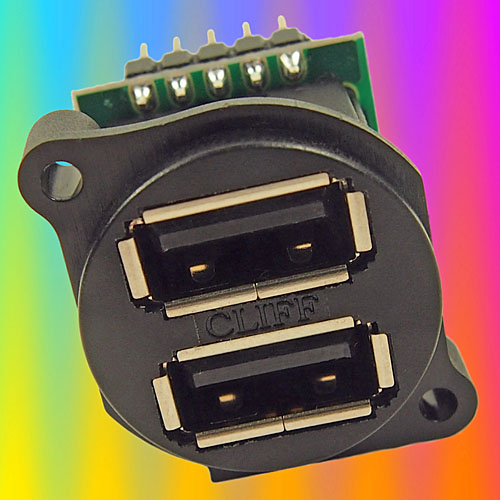 Dual USB Socket in an XLR shell