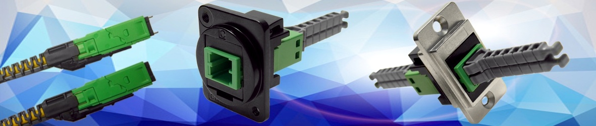 MMC 2-port optical fibre feedthrough sockets