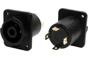 4PC/S Cliffcon high voltage connector socket with solder tags