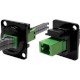 MMC 2-port optical fibre feedthrough socket
