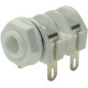S2/BNB white mono switched jack socket. Panel mounting with solder tags. CL1223A
