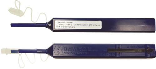 Fiber optic cleaning pen 1.25 mm for MU and LC connectors.