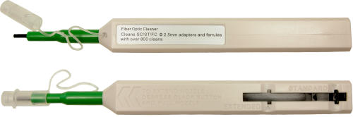 Fiber optic cleaning pen 2.5 mm for FC, SC and ST connectors.