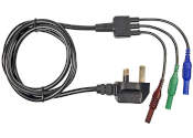 RCD and loop mains plug test lead sets