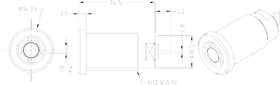S16N solder tag test socket drawing