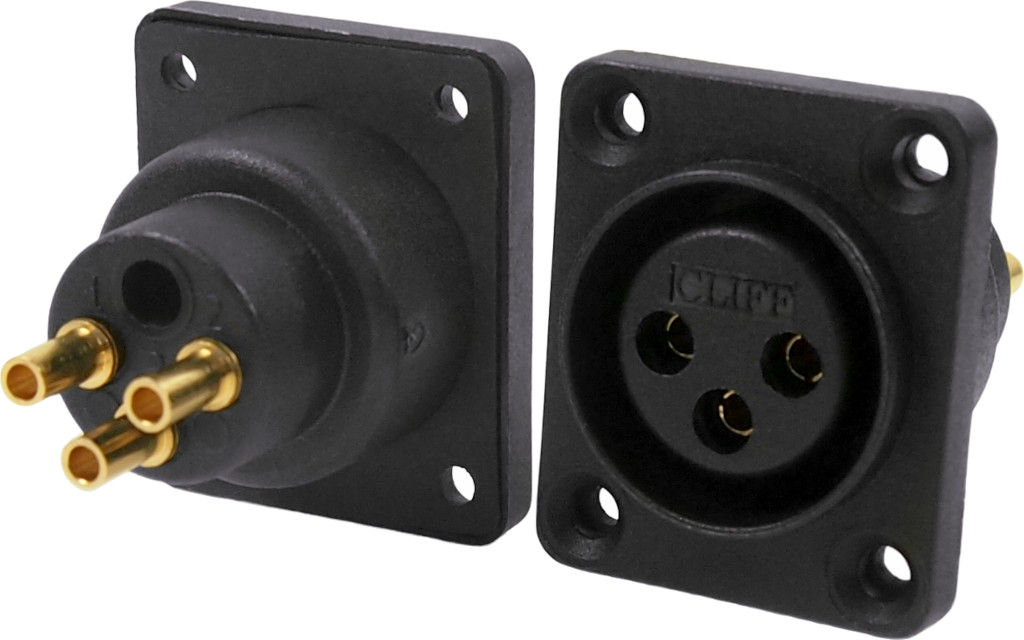 CLIFF Electronic Components - Airtight XLR Audio Connectors